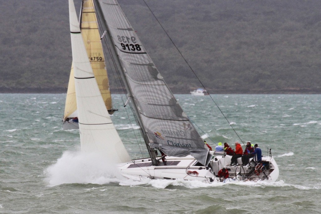 Buried in a big one - RNZYS Winter Series - Final Race September 15, 2012 © Richard Gladwell www.photosport.co.nz
